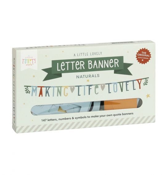 Little Lovely Company Letter Banner