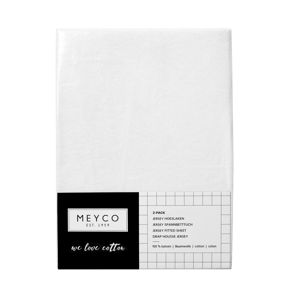Meyco  Fitted Sheet Jersey 2 pack 140x70