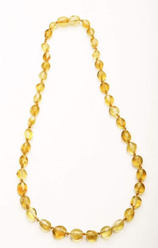 The amber monkey teething on sale necklace